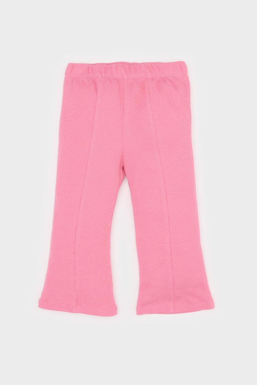 Kız Bebek Pembe Disney Mickey & Minnie 2'li Takım Kısa Kollu Tişört Fitilli Kaşkorse Beli Lastikli Tayt Kız Bebek