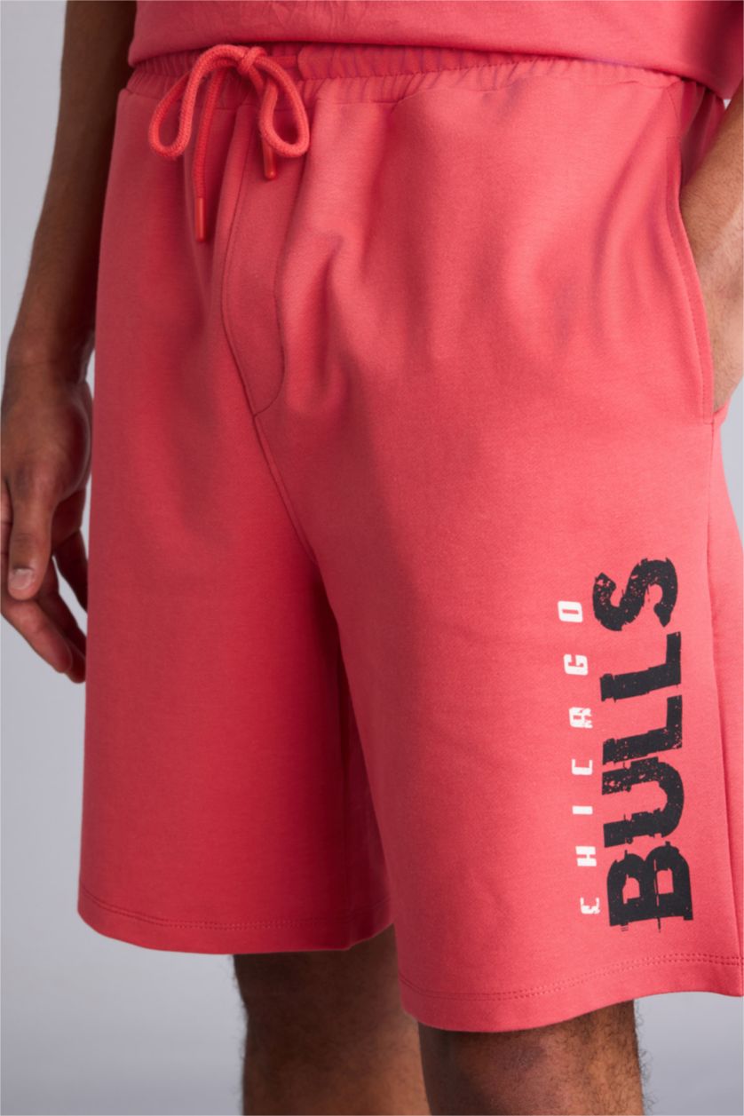 HOMME Rouge Clair Short NBA Chicago Bulls Coupe standard