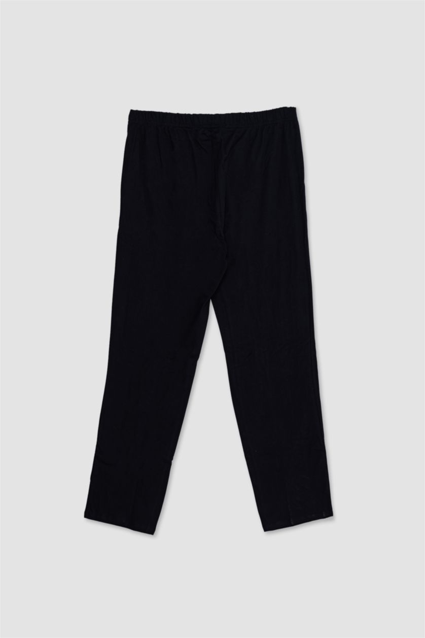 حريمي أسود طقم قصة عادية