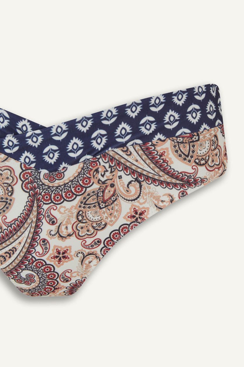 Kadın Lacivert Regular Fit Desenli Bikini Altı