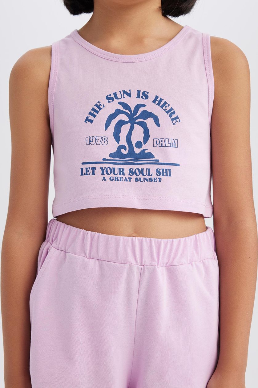 بنات أرجواني سيت بناتي - قطعتين