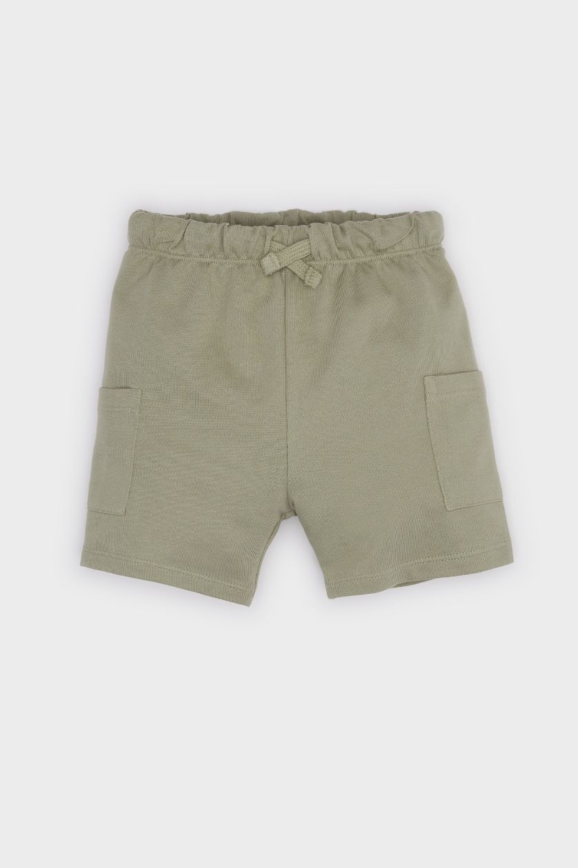 BABY BOY Green Baby Boy Elastic Waist Basic Shorts