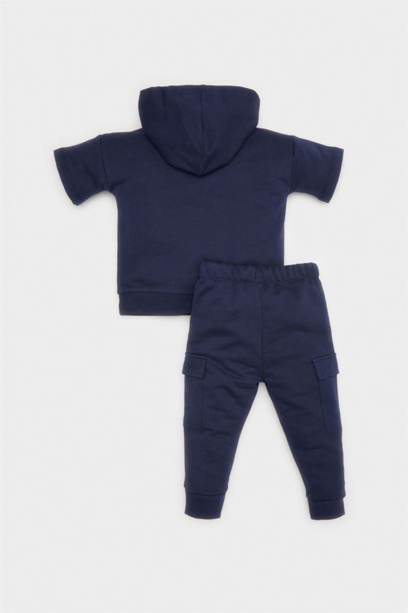 Baby Boy NAVY Boy Baby Printed Hoodie Sweatpants 2 Piece Set
