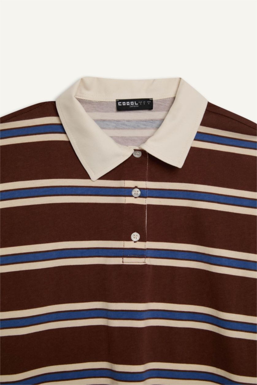 Женщины Коричневый Coool свободная длинная футболка