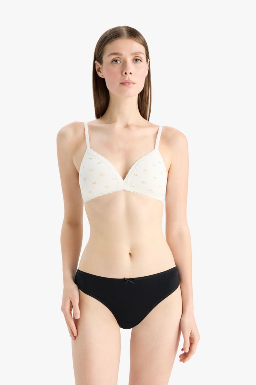 Woman Light Khaki 3 Piece Slip Panties