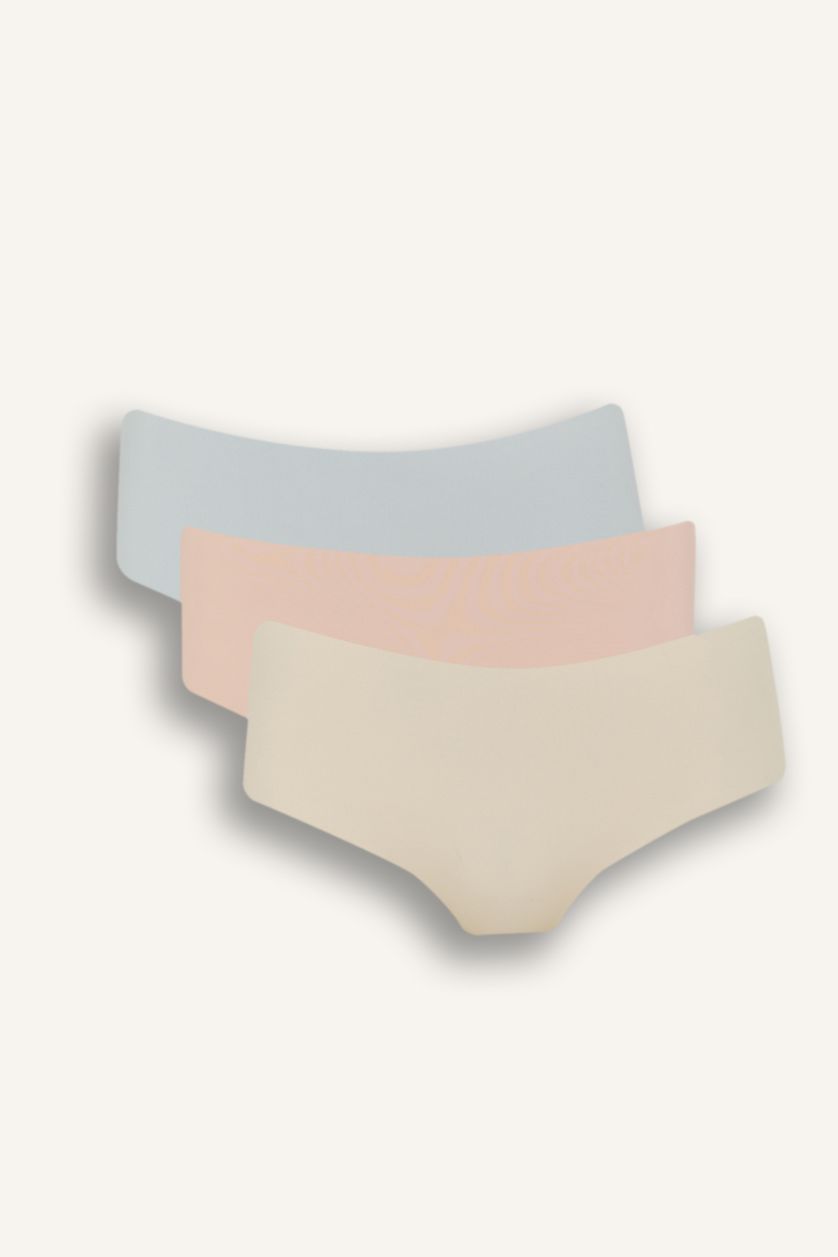 WOMAN Light Blue Fall in Love Micro 3 Piece Hipster Panties