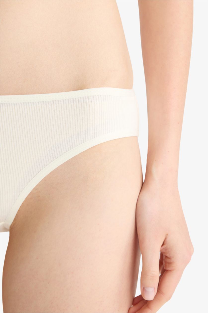 Kadın Açık Mavi Ribana 3'lü Brief Külot