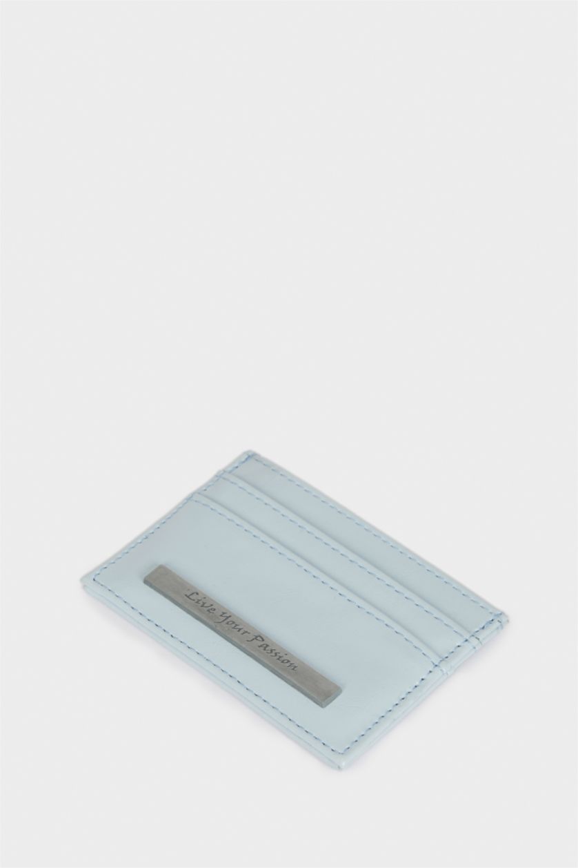 Kadın Mavi Kadın Suni Deri Kartlık