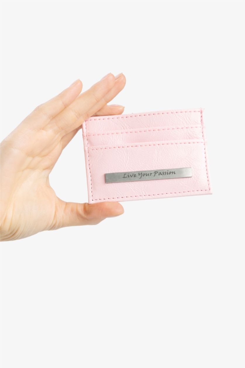Kadın Pembe Kadın Suni Deri Kartlık
