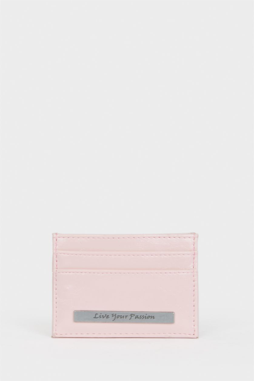 Kadın Açık Pembe Kadın Suni Deri Kartlık