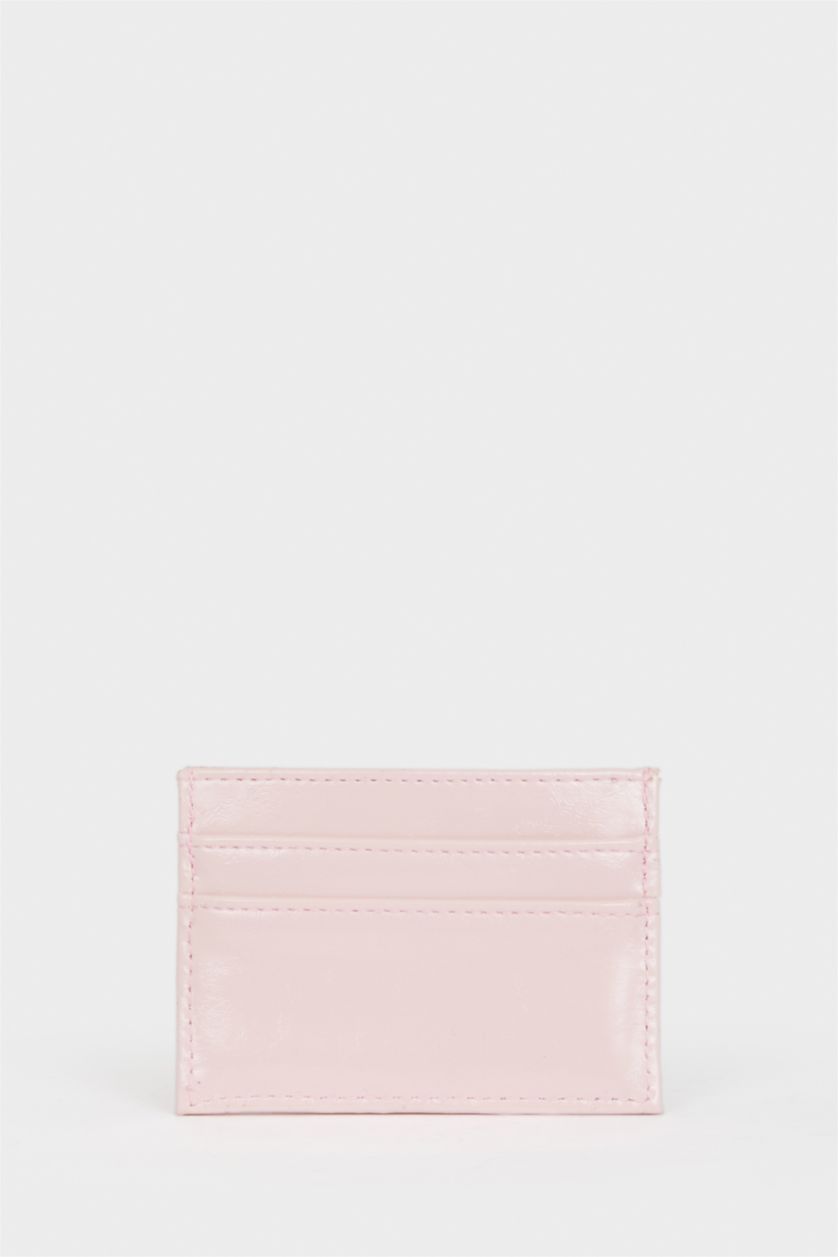 Kadın Açık Pembe Kadın Suni Deri Kartlık