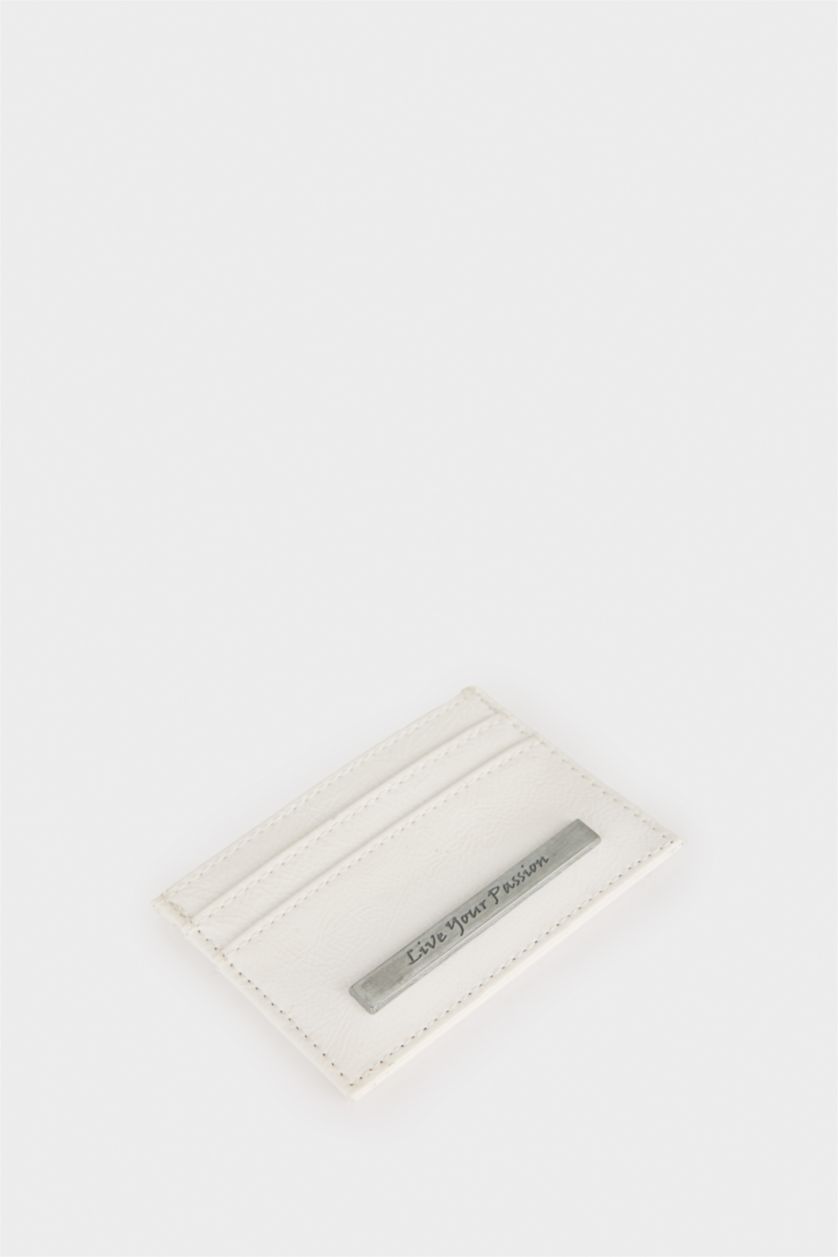 Kadın Beyaz Kadın Suni Deri Kartlık