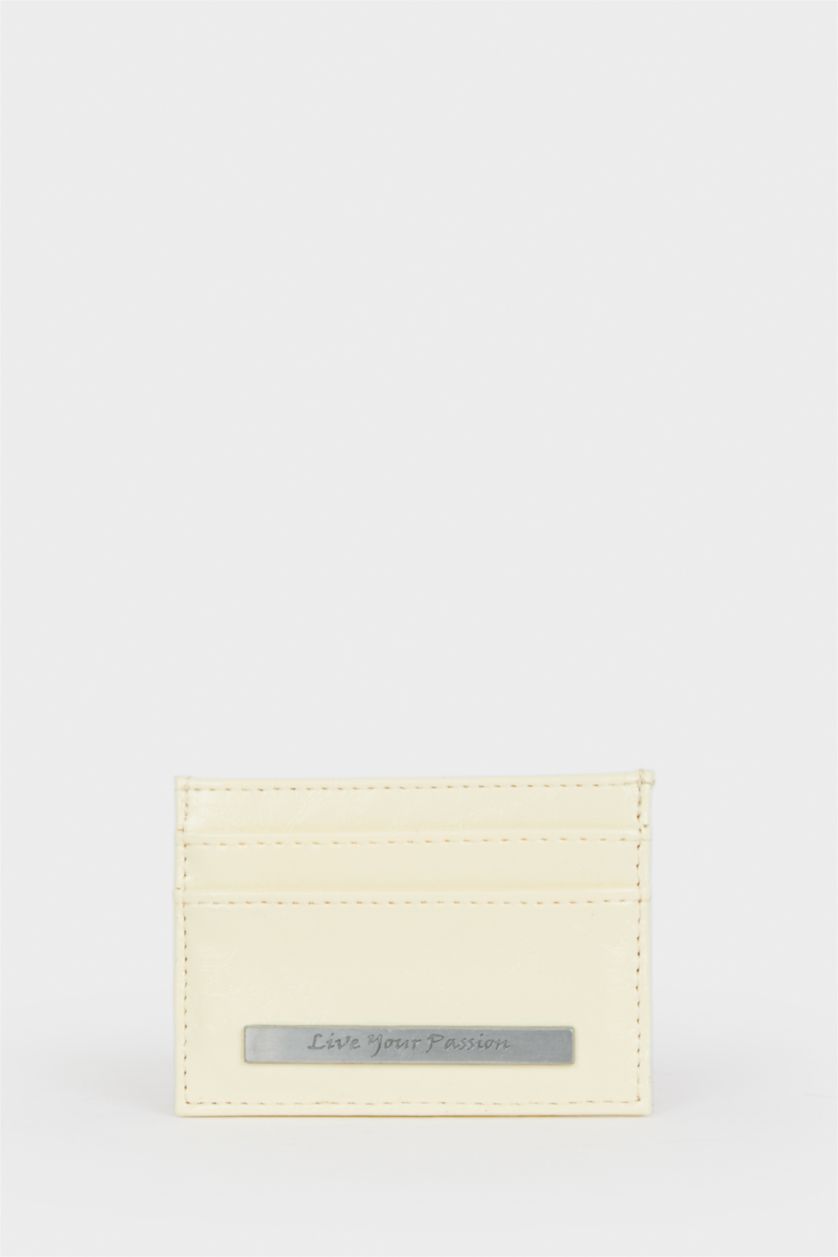 Women Yellow Woman Business Card Wallet