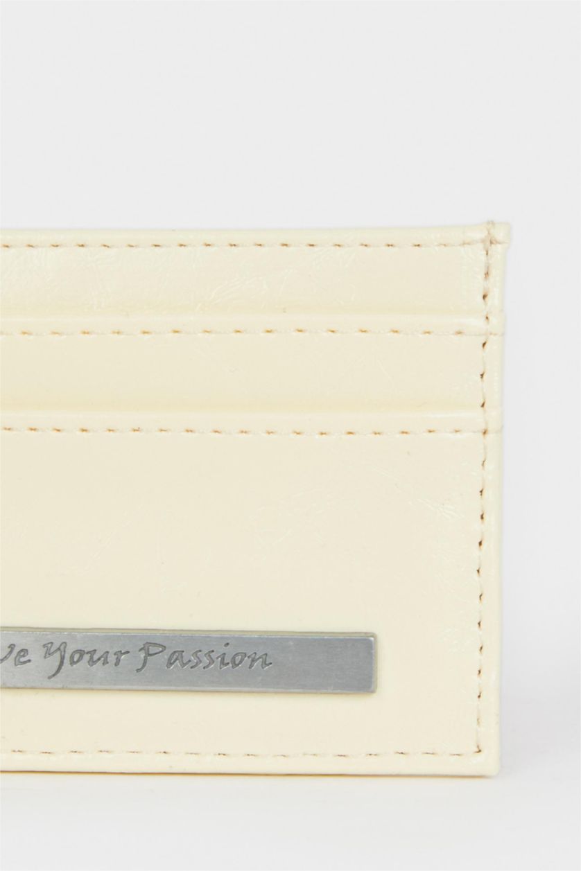 Women Yellow Woman Business Card Wallet