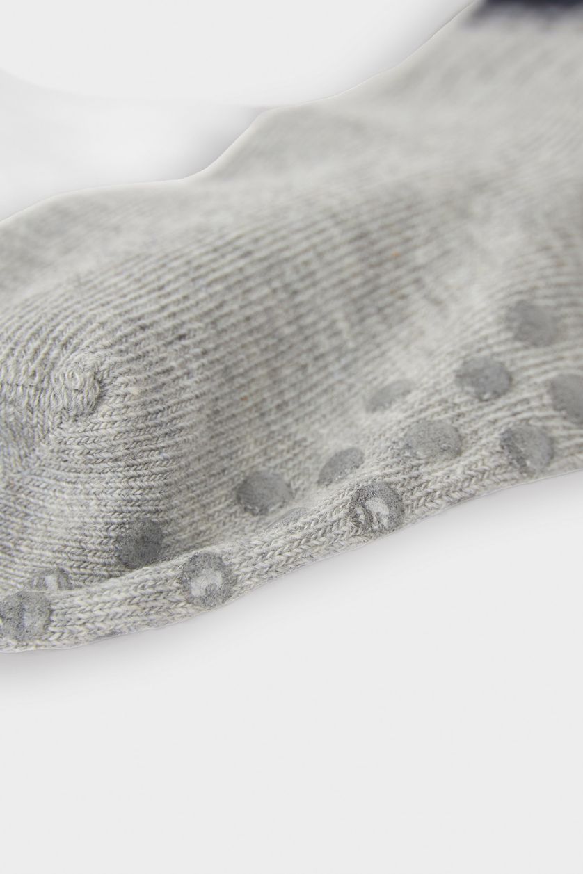 طفل صغير MIXED شرابات طويلة اولادي قطن مطبوع - 3 قطع