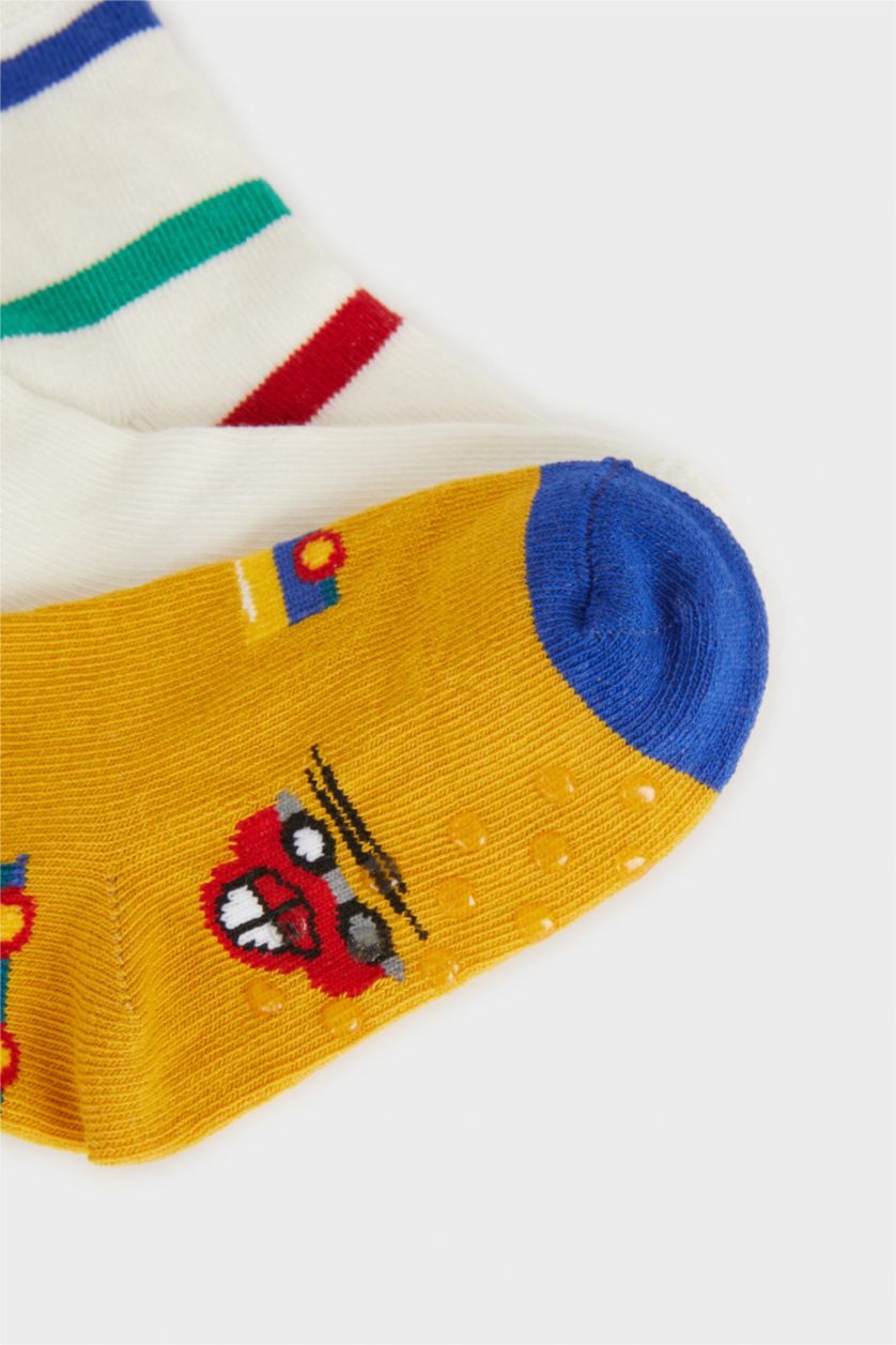 BÉBÉ GARÇON Karma Lot de 3 paires de Chaussettes longues antidérapantes pour bébé garçon