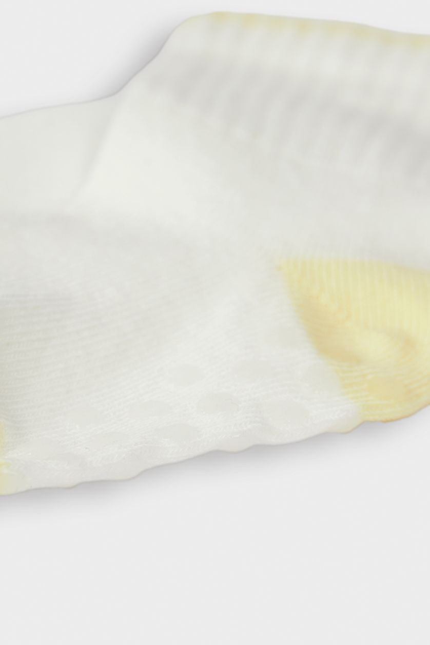BÉBÉ GARÇON Blanc Lot de 3 paires de Chaussettes antidérapantes en coton pour bébé garçon