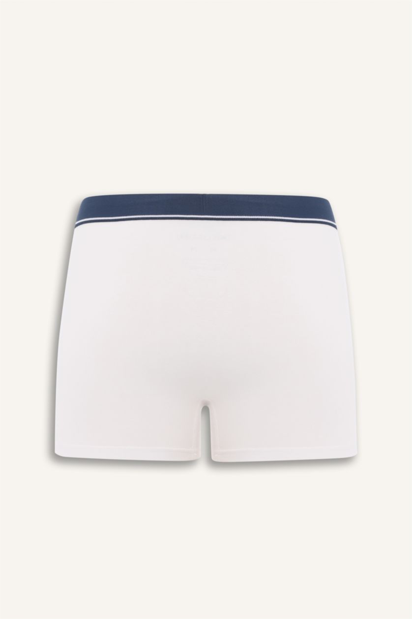 Erkek Lacivert Regular Fıt Çizgili 3'lü Boxer