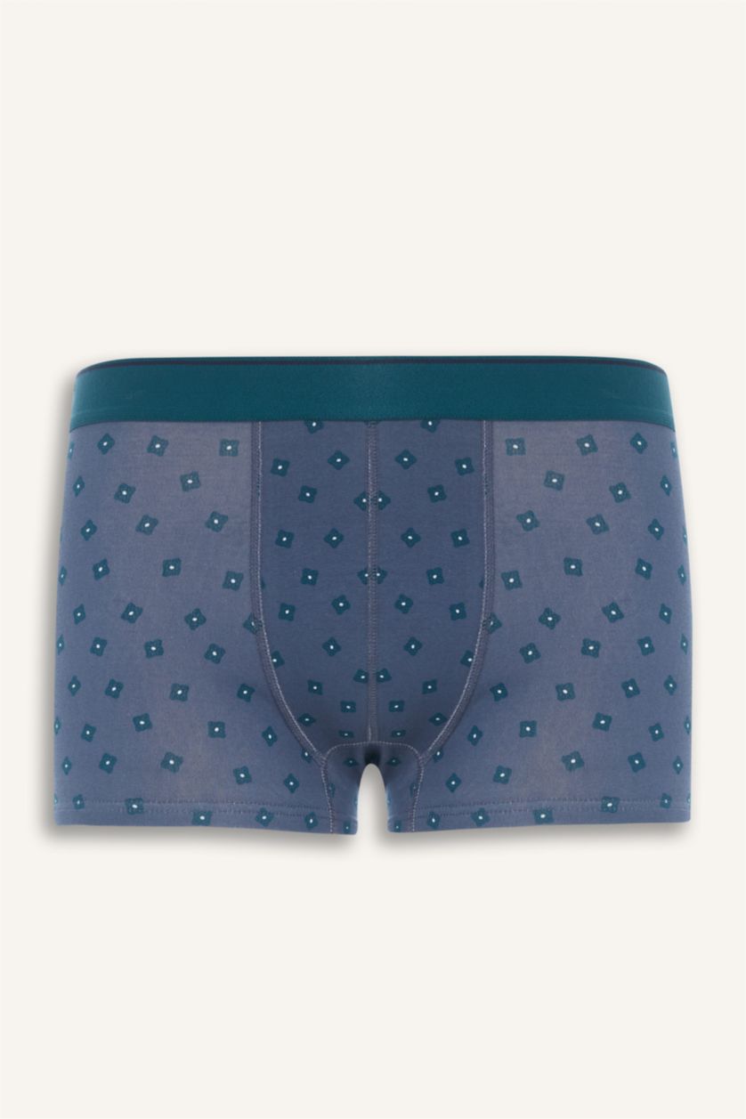 Erkek Lacivert Regular Fıt Puantiye 3'lü Boxer