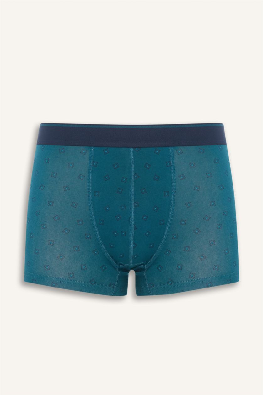 Erkek Lacivert Regular Fıt Puantiye 3'lü Boxer