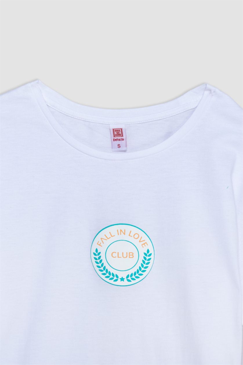 WOMAN Light Green Fall in Love Regular Fit 2 Piece Set