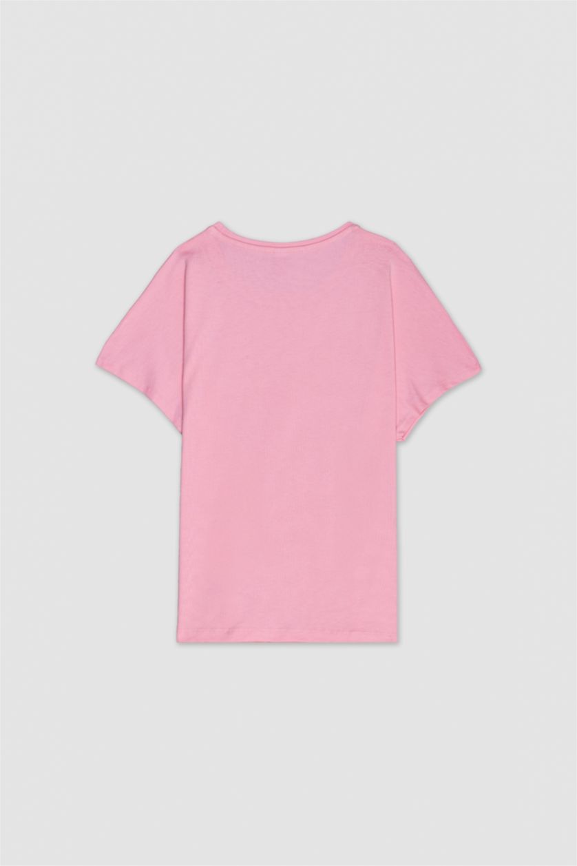 حريمي زهري فاتح طقم قصة عادية