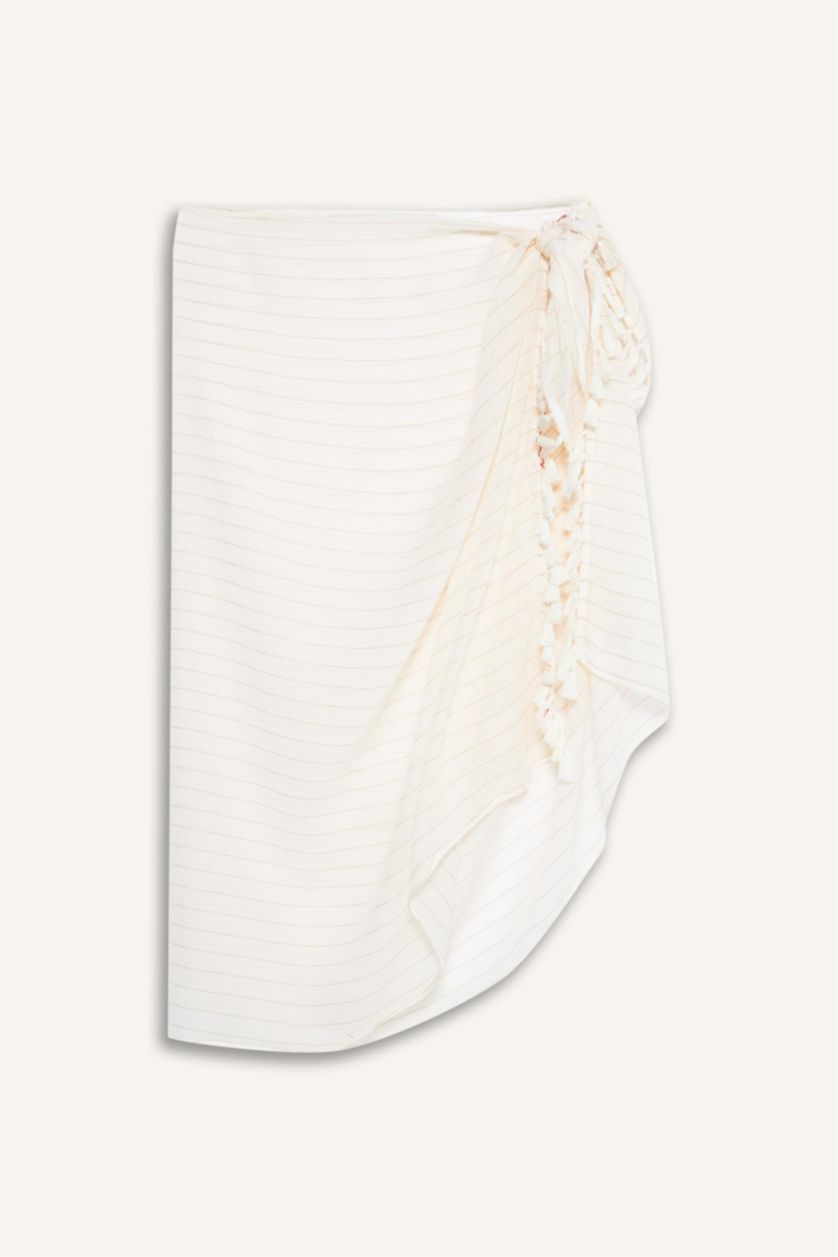 نساء بيج فاتح لباس بحر قطن قصة عادية  من Fall in Love