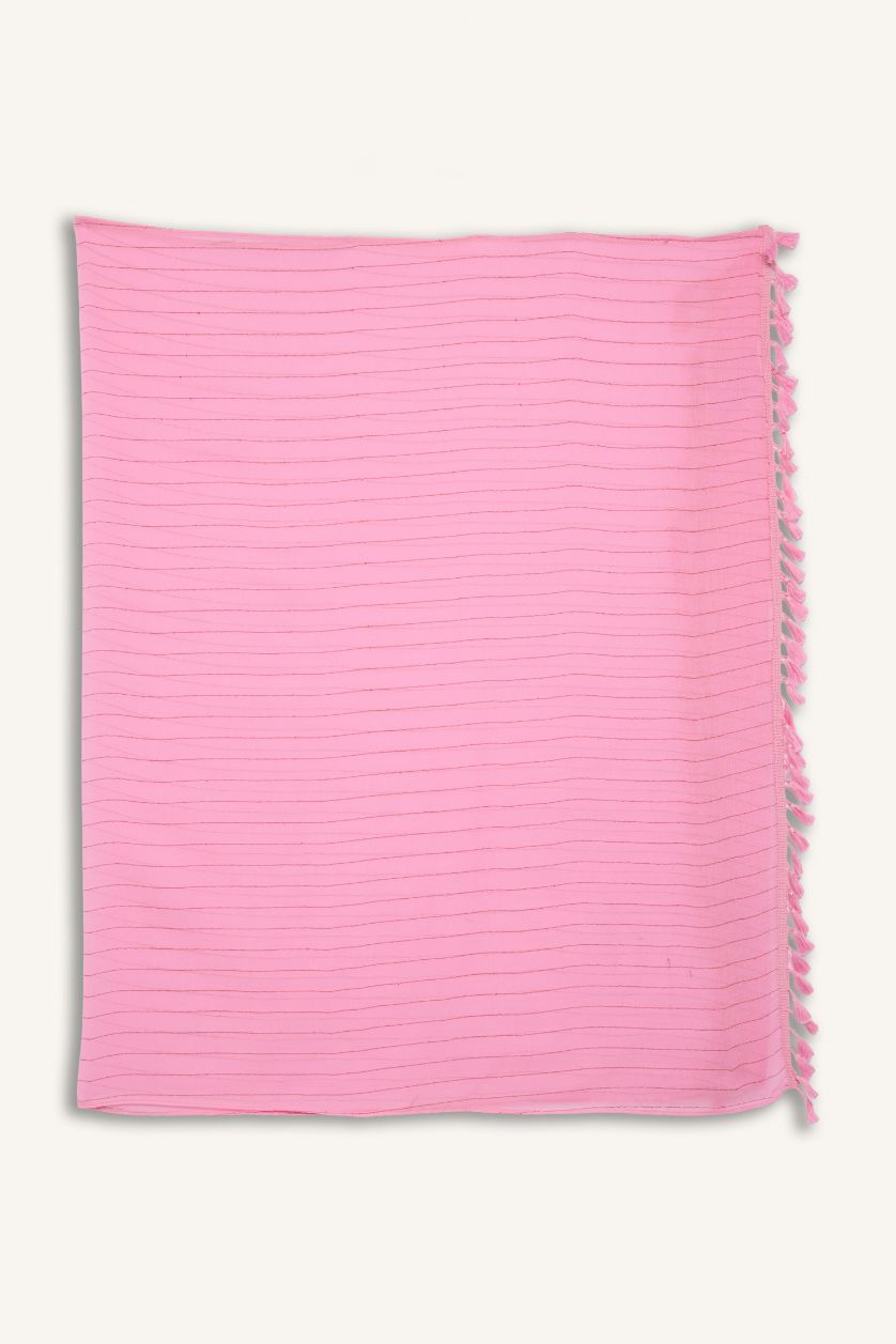 Kadın Pembe Regular Fit Pamuklu Pareo