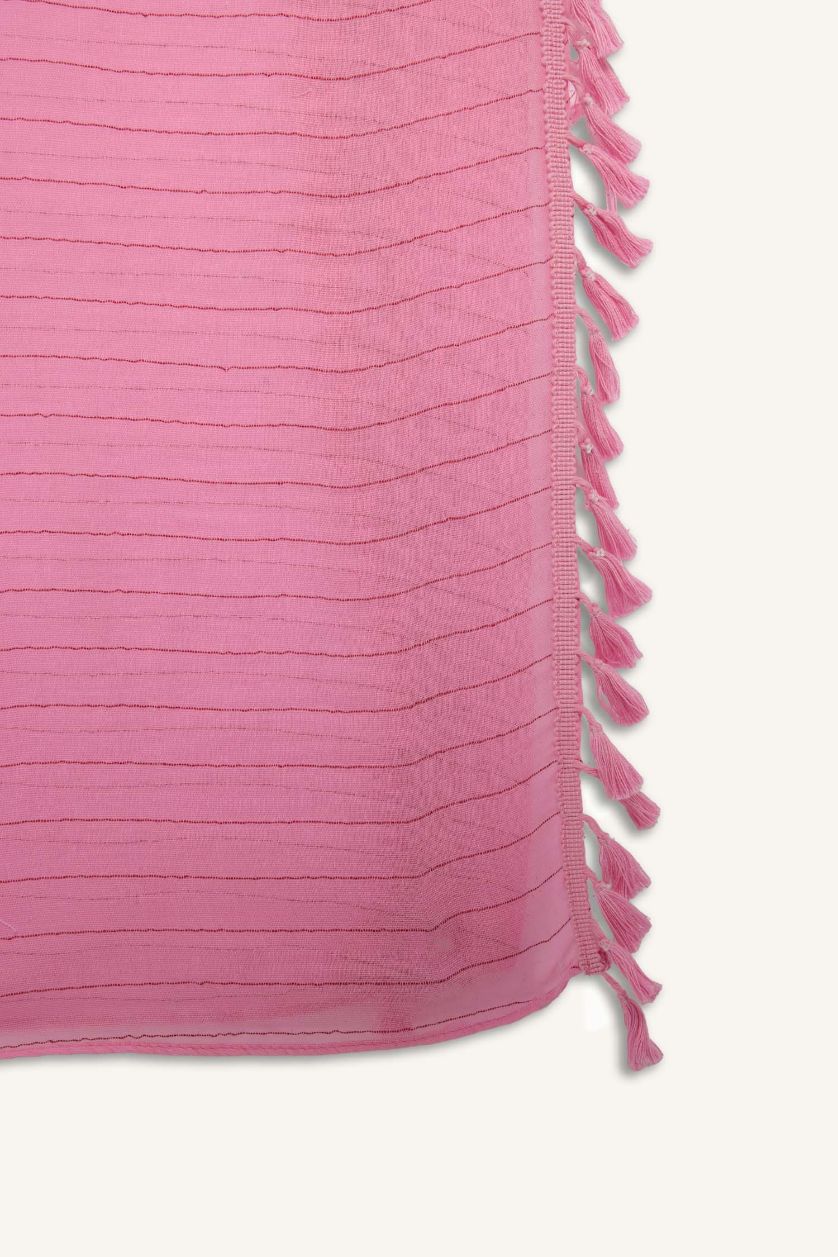 Kadın Pembe Regular Fit Pamuklu Pareo
