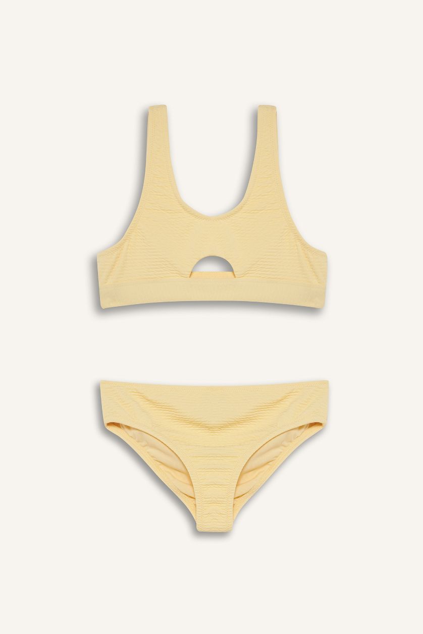 Kız Çocuk - Genç Kız Açık Sarı Bikini Takımı Kız Çocuk