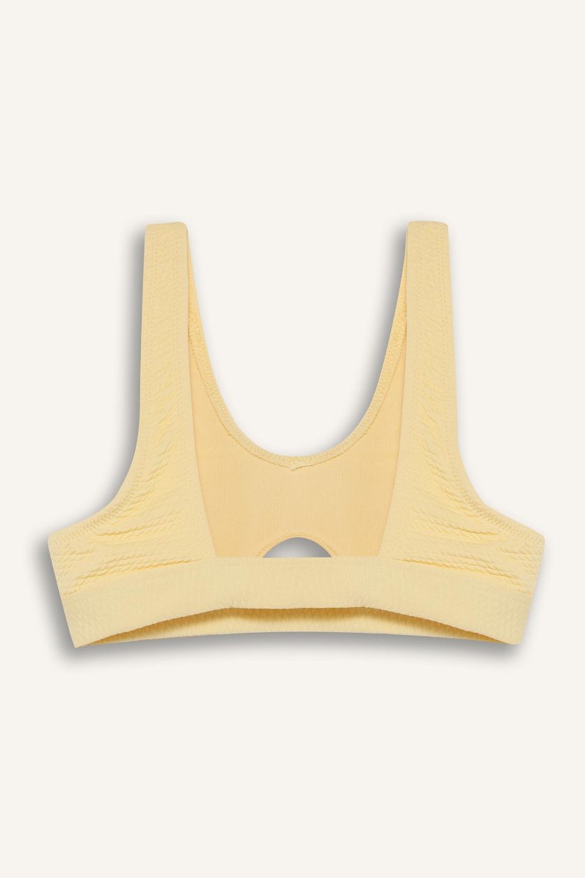 Kız Çocuk - Genç Kız Açık Sarı Bikini Takımı Kız Çocuk