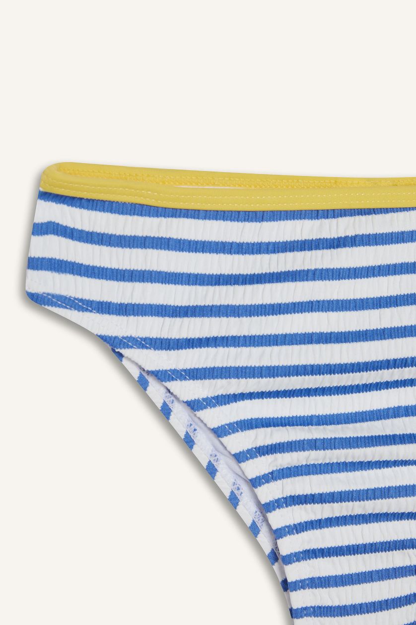 Kız Çocuk - Genç Kız Mavi Çizgili Bikini Takımı Kız Çocuk