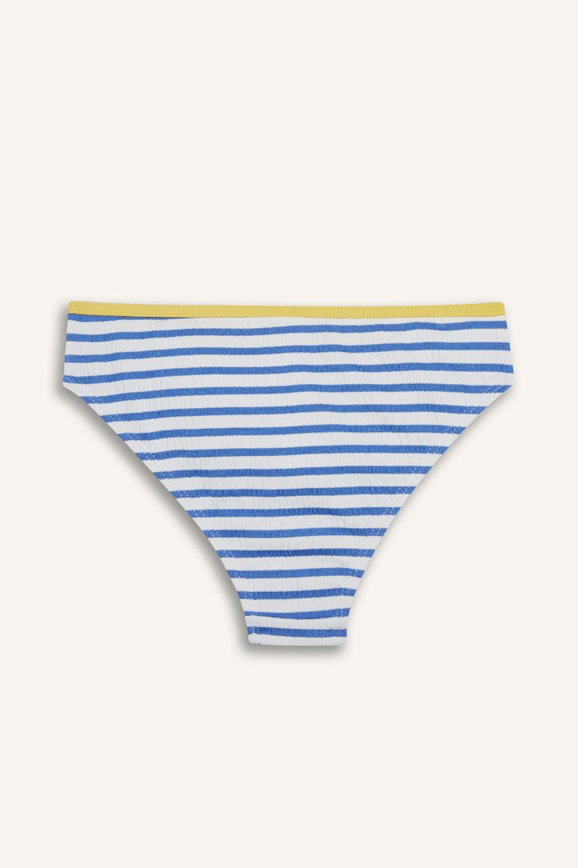 Kız Çocuk - Genç Kız Mavi Çizgili Bikini Takımı Kız Çocuk