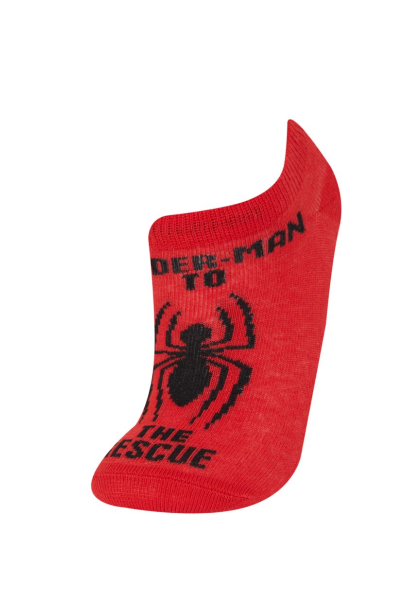 Erkek Çocuk - Genç Erkek Karma Erkek Çocuk Marvel Spiderman 3'lü Pamuklu Patik Çorap