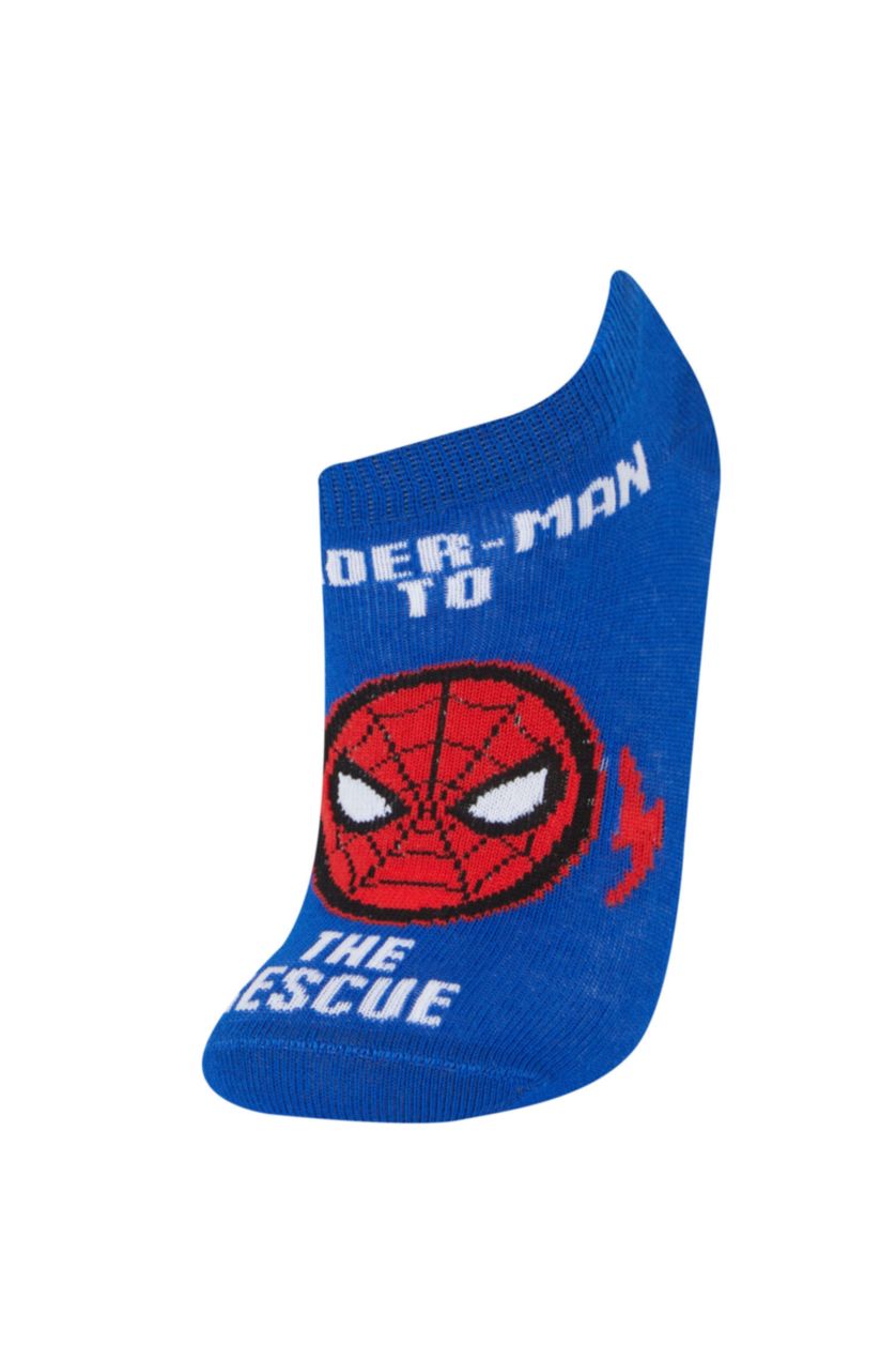 Erkek Çocuk - Genç Erkek Karma Erkek Çocuk Marvel Spiderman 3'lü Pamuklu Patik Çorap