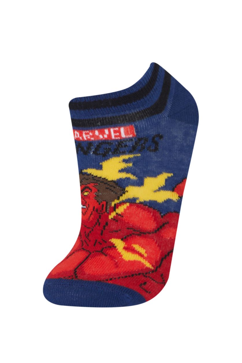 Мальчики и подростки Разноцветный Детские носки от Marvel Avengers 3 в 1, хлопковые, низкие