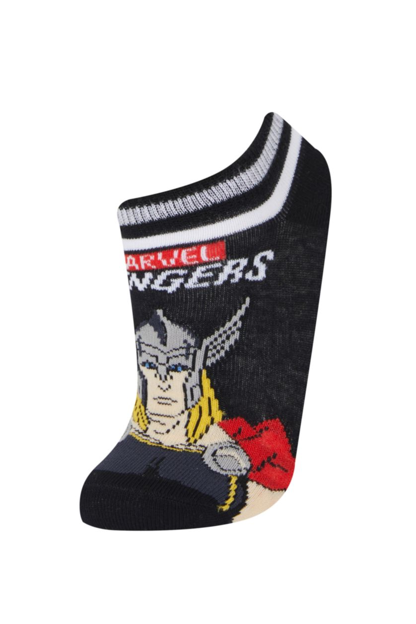 Мальчики и подростки Разноцветный Детские носки от Marvel Avengers 3 в 1, хлопковые, низкие