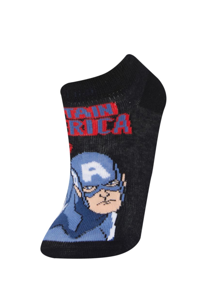Erkek Çocuk - Genç Erkek Karma Erkek Çocuk Marvel 3'lü Pamuklu Patik Çorap