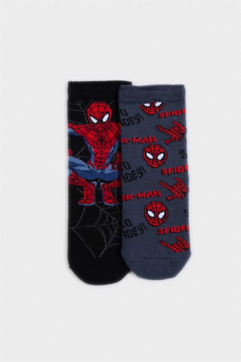 BOYS & TEENS Karma Boy Marvel Spiderman 2 Piece Cotton Long Socks