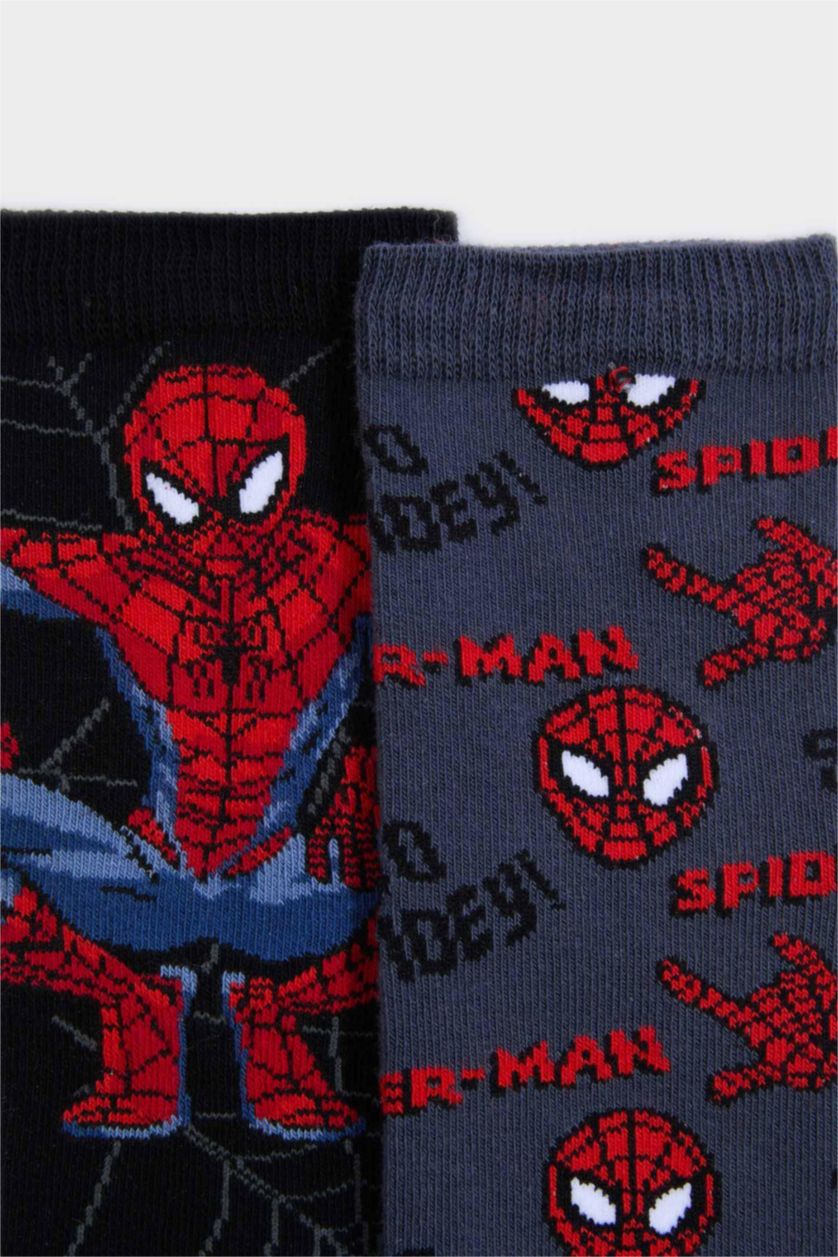 BOYS & TEENS Karma Boy Marvel Spiderman 2 Piece Cotton Long Socks
