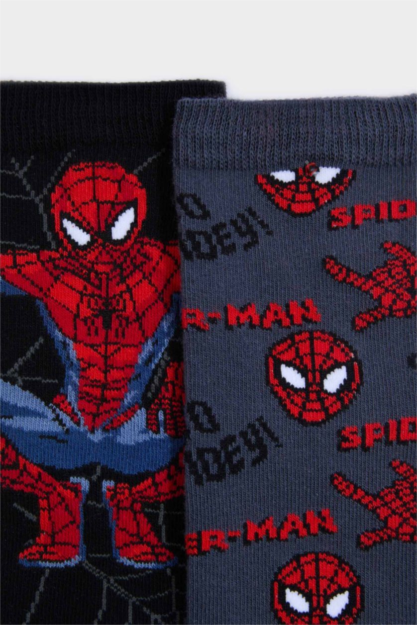 BOYS & TEENS Karma Boy Marvel Spiderman 2 Piece Cotton Long Socks