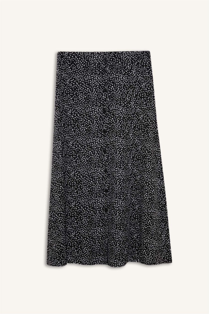 WOMAN Black A Line Midi