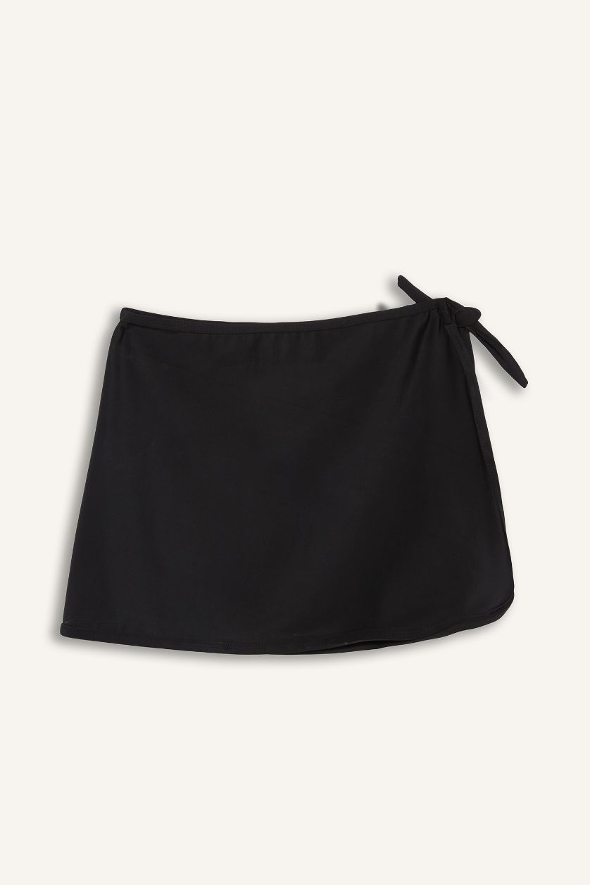 Kız Çocuk - Genç Kız Siyah Plaj Eteği Kız Çocuk