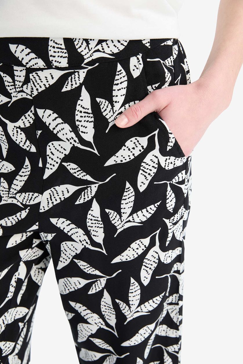 WOMAN Black Regular Hem Capri