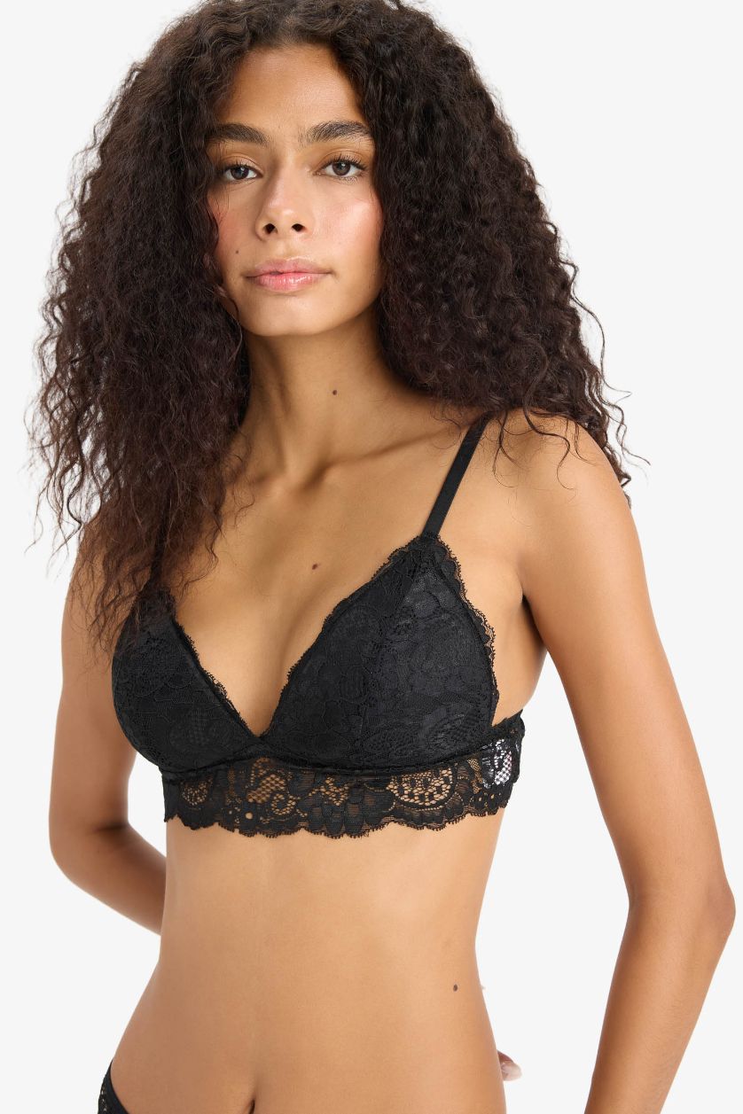 WOMAN Black Fall in Love Full Lace Bra