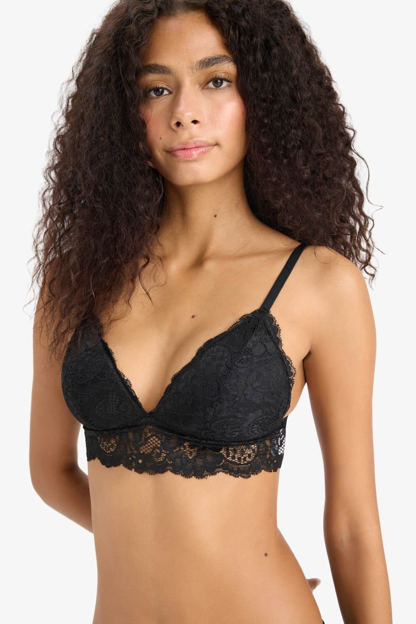 WOMAN Black Fall in Love Full Lace Bra