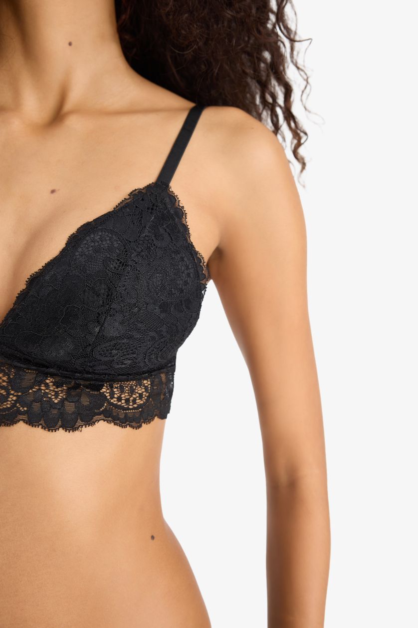 WOMAN Black Fall in Love Full Lace Bra