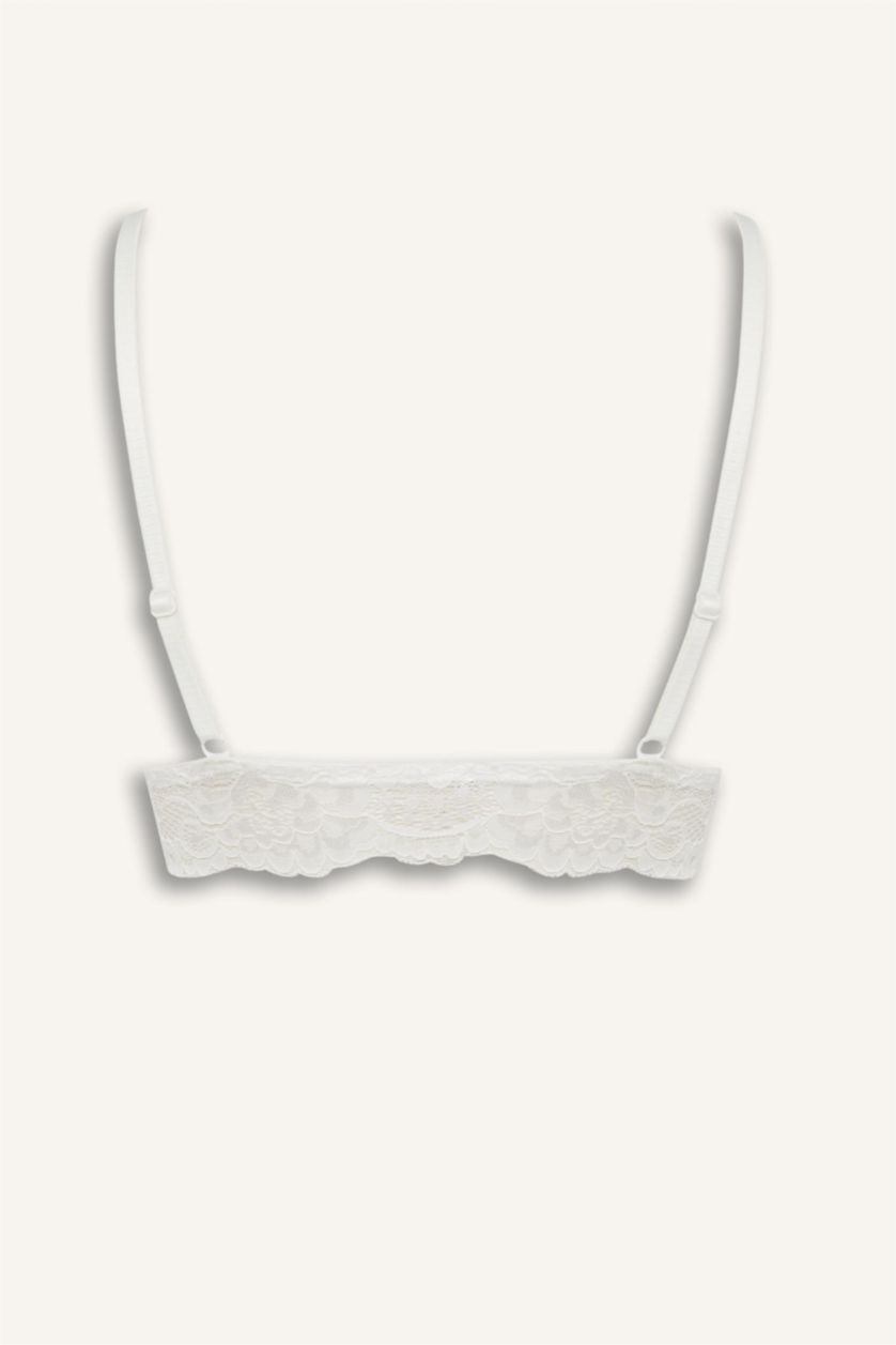 حريمي اوف وايت حمالة صدر برا دانتيل أبيض من Fall in Love