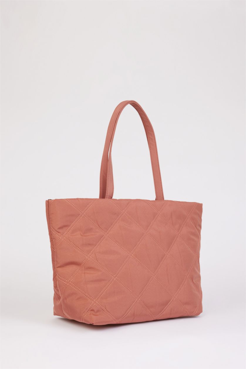 Woman Rose Woman Puffer Quilted Shoulder Bag