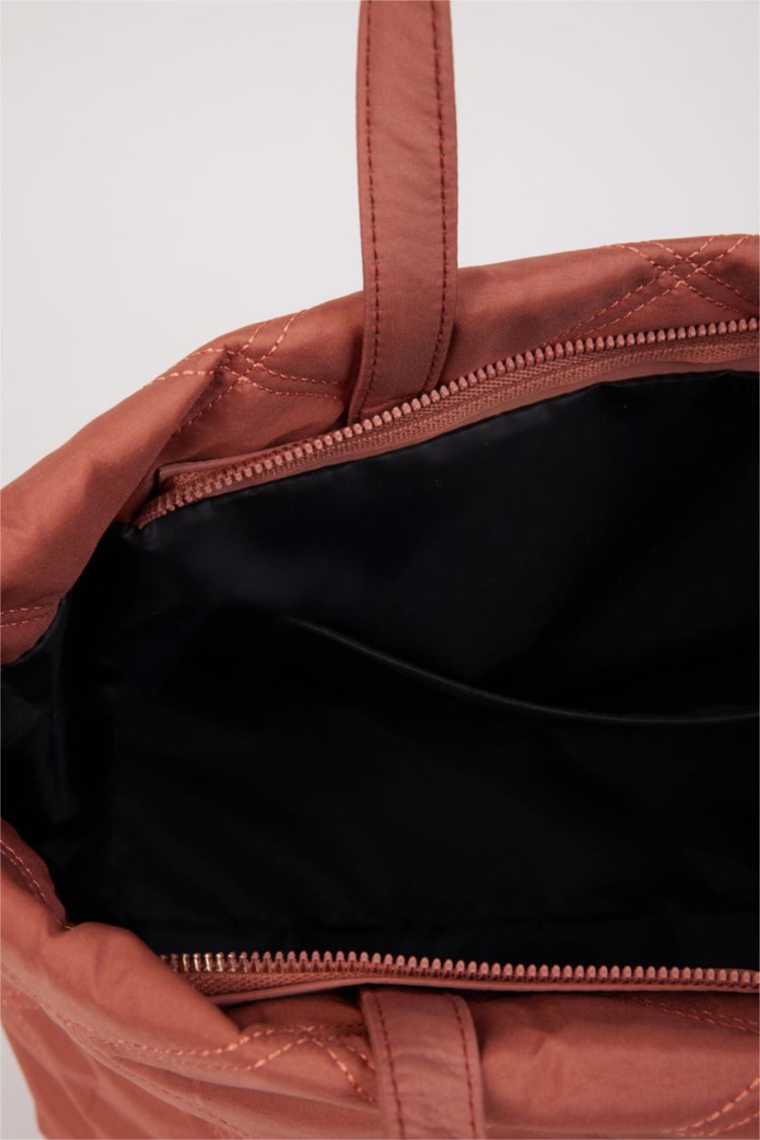 Woman Rose Woman Puffer Quilted Shoulder Bag